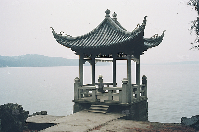 杭州城市风光风景南宋古都摄影图