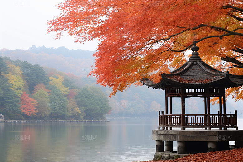 杭州城市风光旅游南宋古都摄影图