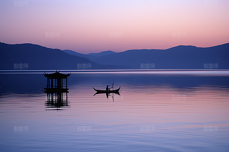 杭州城市风光景色风景摄影图