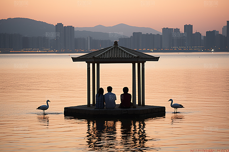 杭州城市风光旅游高清摄影图
