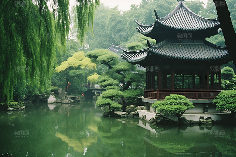 杭州城市风光景色高清摄影图