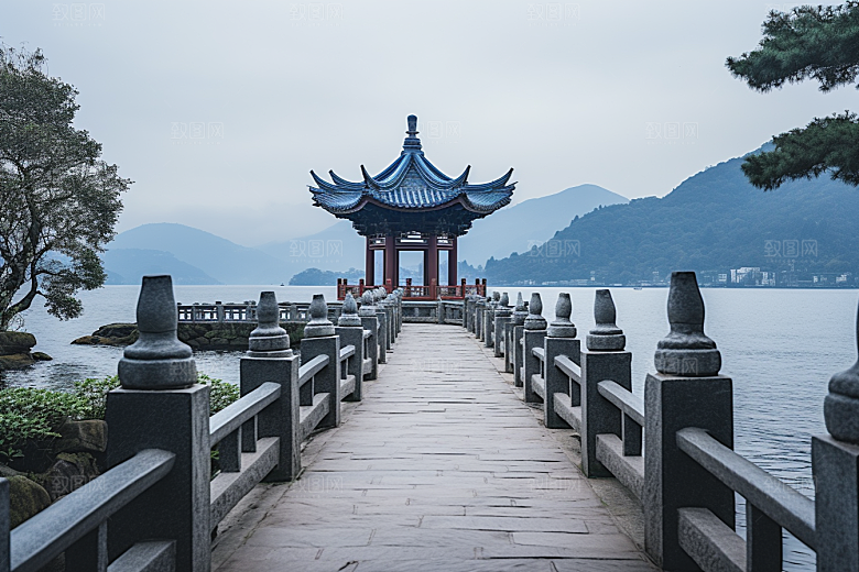 杭州城市风光风景南宋古都摄影图