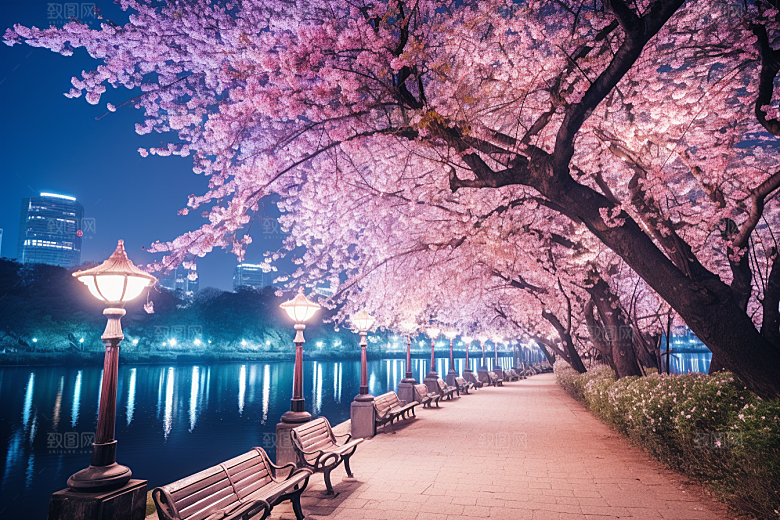杭州城市风光景点风景摄影图