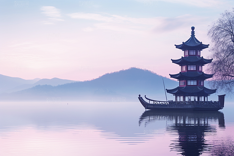 杭州城市风光旅行旅游摄影图
