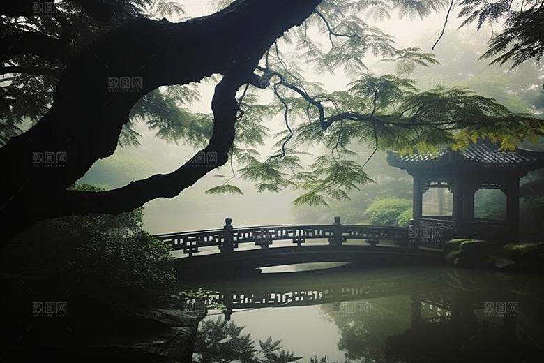 杭州城市风光国内游景点摄影图