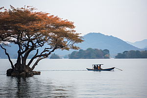 杭州城市风光风景旅行摄影图