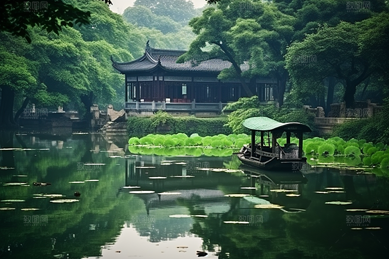 杭州城市风光国内游高清摄影图