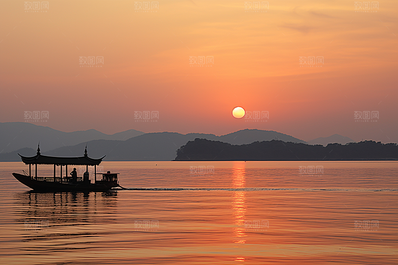 杭州城市风光旅游旅行摄影图