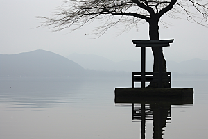 杭州城市风光南宋古都景色摄影图