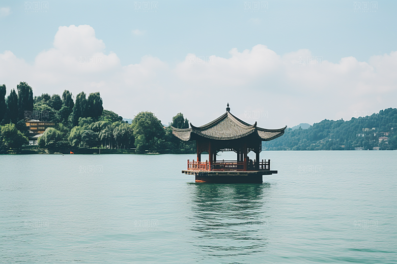 杭州城市风光景点高清摄影图