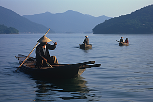 杭州城市风光旅行江南摄影图