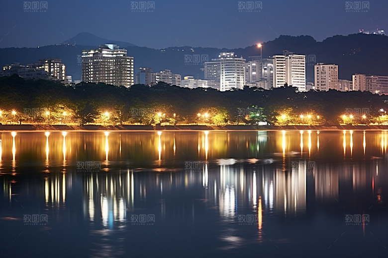 杭州城市风光南宋古都风景摄影图