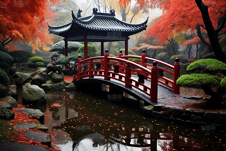 杭州城市风光景色风景摄影图
