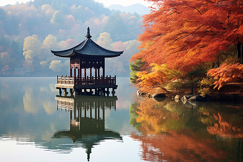 杭州城市风光旅游旅行摄影图