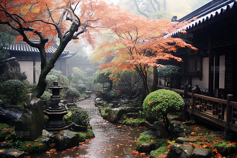 杭州城市风光旅行风景摄影图