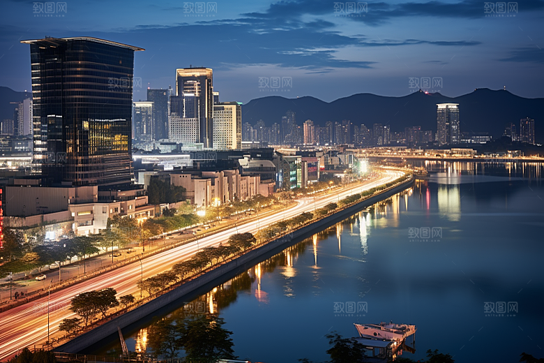 杭州城市风光国内游旅行摄影图