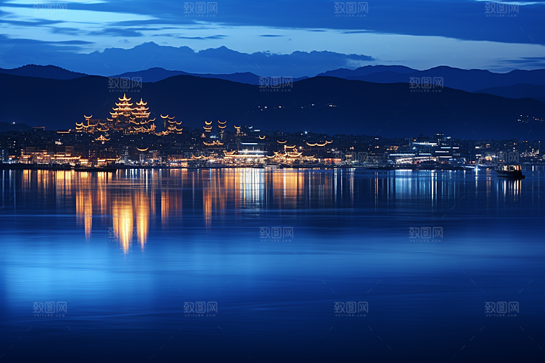 杭州城市风光景色旅游摄影图
