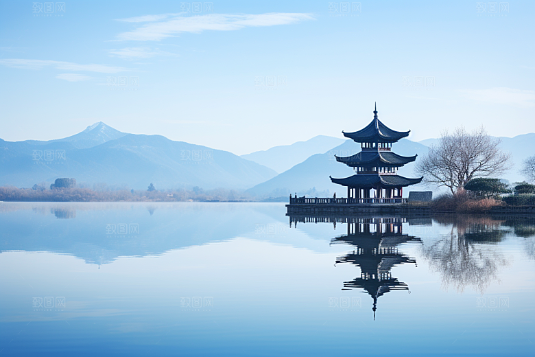 杭州城市风光都市旅游摄影图