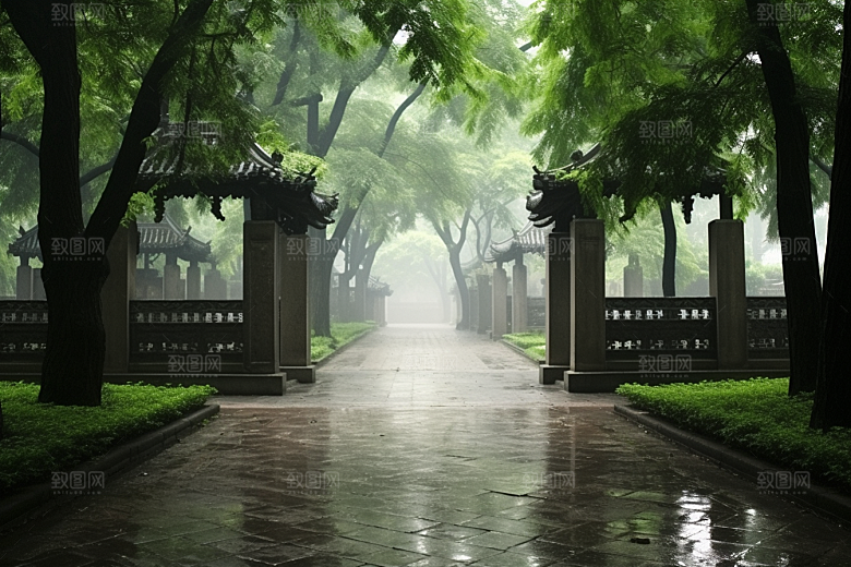 杭州城市风光景点旅游摄影图
