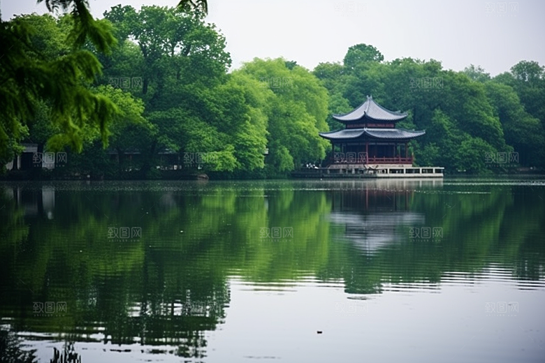 杭州城市风光南宋古都都市摄影图