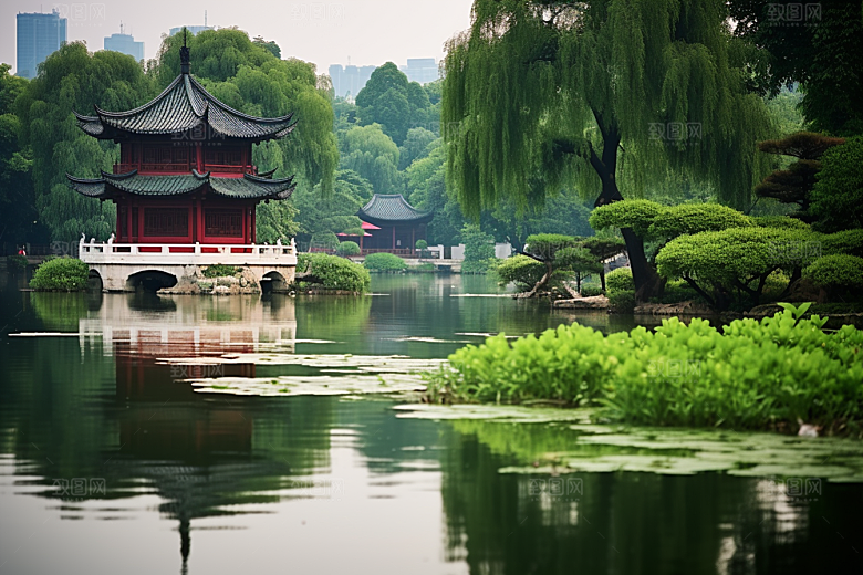杭州城市风光风景高清摄影图