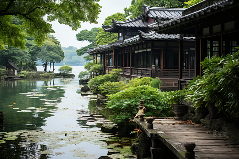 杭州城市风光高清旅行摄影图