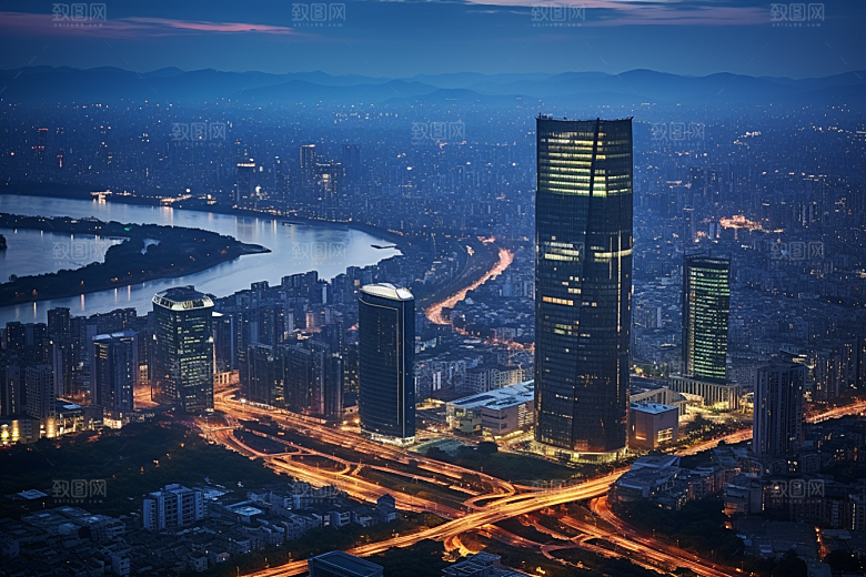 杭州城市风光旅游南宋古都摄影图