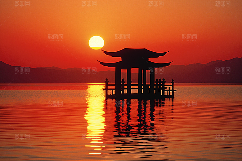 杭州城市风光景色国内游摄影图