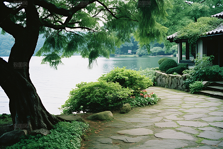 杭州城市风光景色地标摄影图