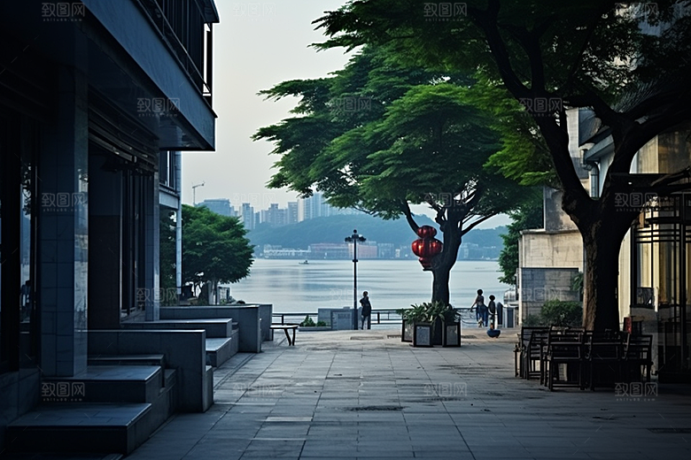杭州城市风光旅游南宋古都摄影图