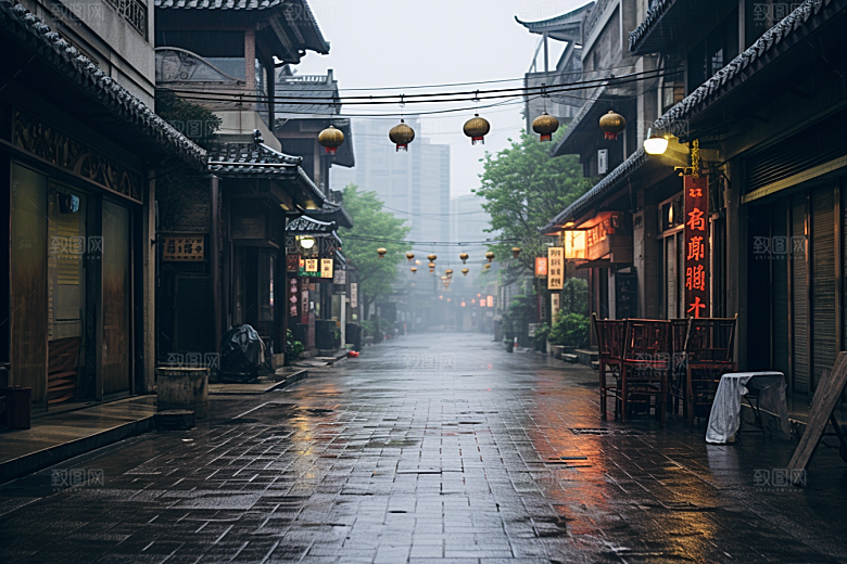 杭州城市风光南宋古都景点摄影图