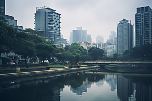 杭州城市风光高清旅行摄影图