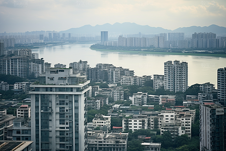杭州城市风光江南南宋古都摄影图