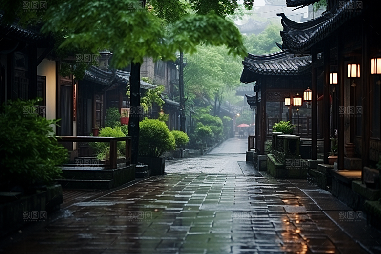 杭州城市风光景色旅行摄影图