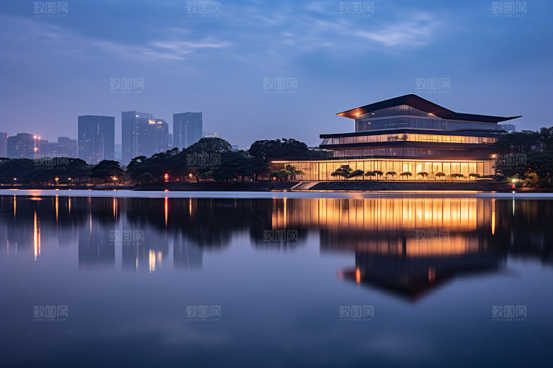 杭州城市风光旅游国内游摄影图