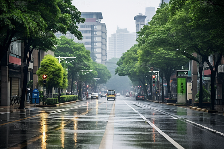 杭州城市风光旅游景点摄影图
