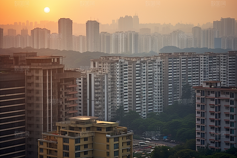 杭州城市风光南宋古都风景摄影图