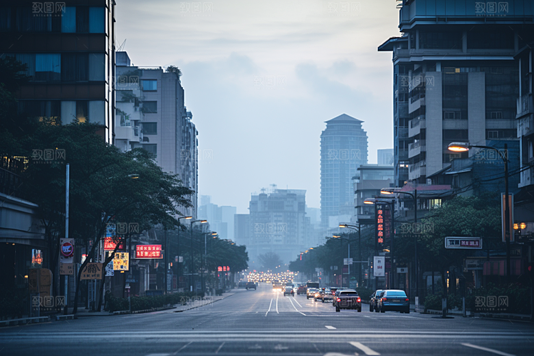 杭州城市风光都市风景摄影图