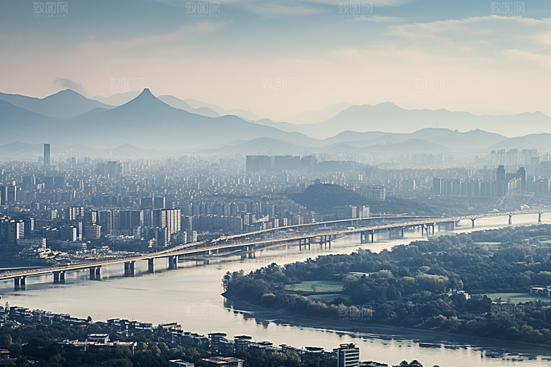 杭州城市风光景点高清摄影图