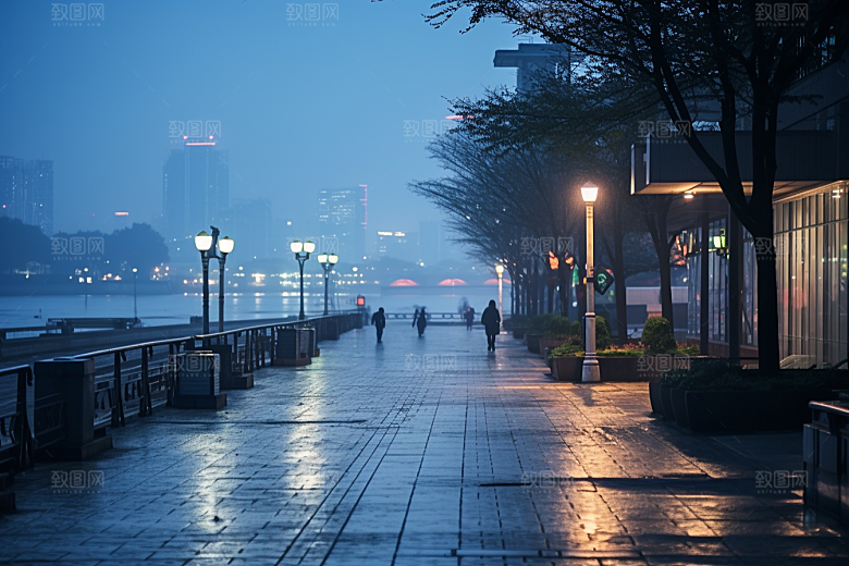 杭州城市风光景点南宋古都摄影图