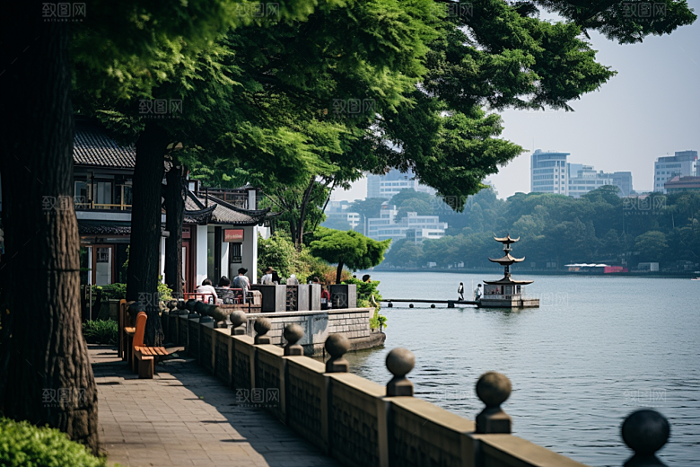 杭州城市风光都市国内游摄影图