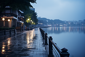 杭州城市风光高清风景摄影图
