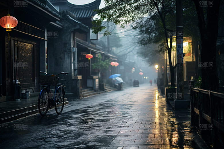 杭州城市风光江南景色摄影图