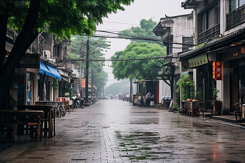 杭州城市风光旅行南宋古都摄影图