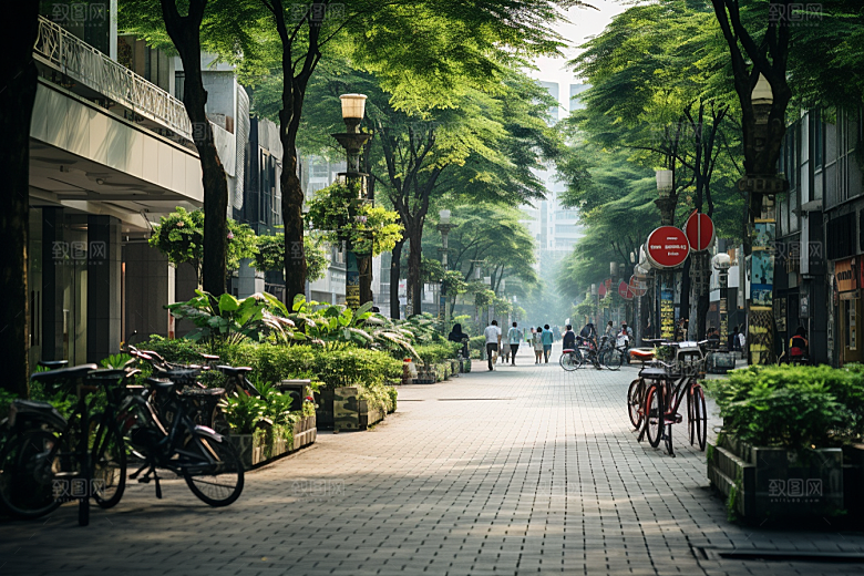杭州城市风光国内游江南摄影图