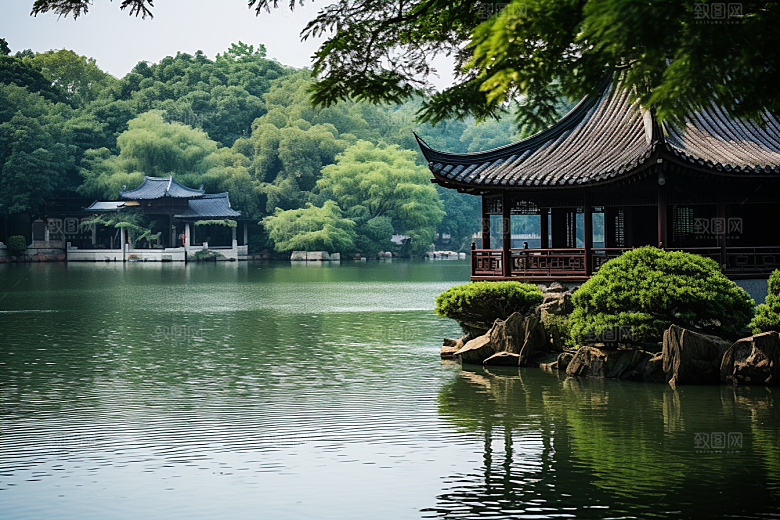 杭州城市风光都市旅游摄影图