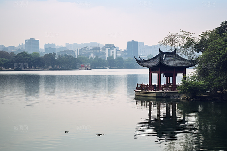 杭州城市风光景色国内游摄影图