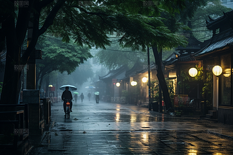杭州城市风光南宋古都景色摄影图