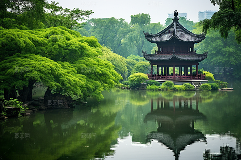 杭州城市风光旅游旅行摄影图