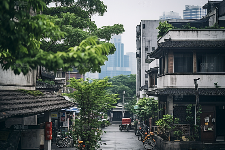 杭州城市风光国内游风景摄影图